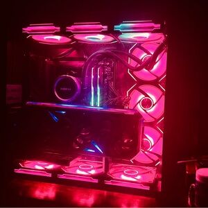 RGB Gaming PC Case with LED Fans
